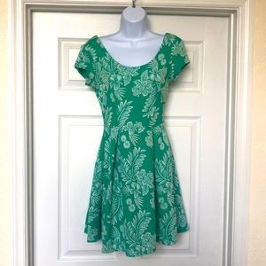 Derek Heart Green Rayon Blend Sundress, Medium